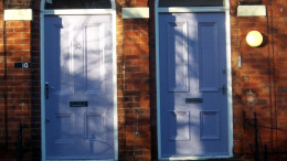 Same colour front doors