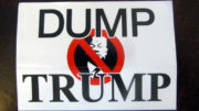 A 'Dump Trump' placard from the 2016 US presidential election.